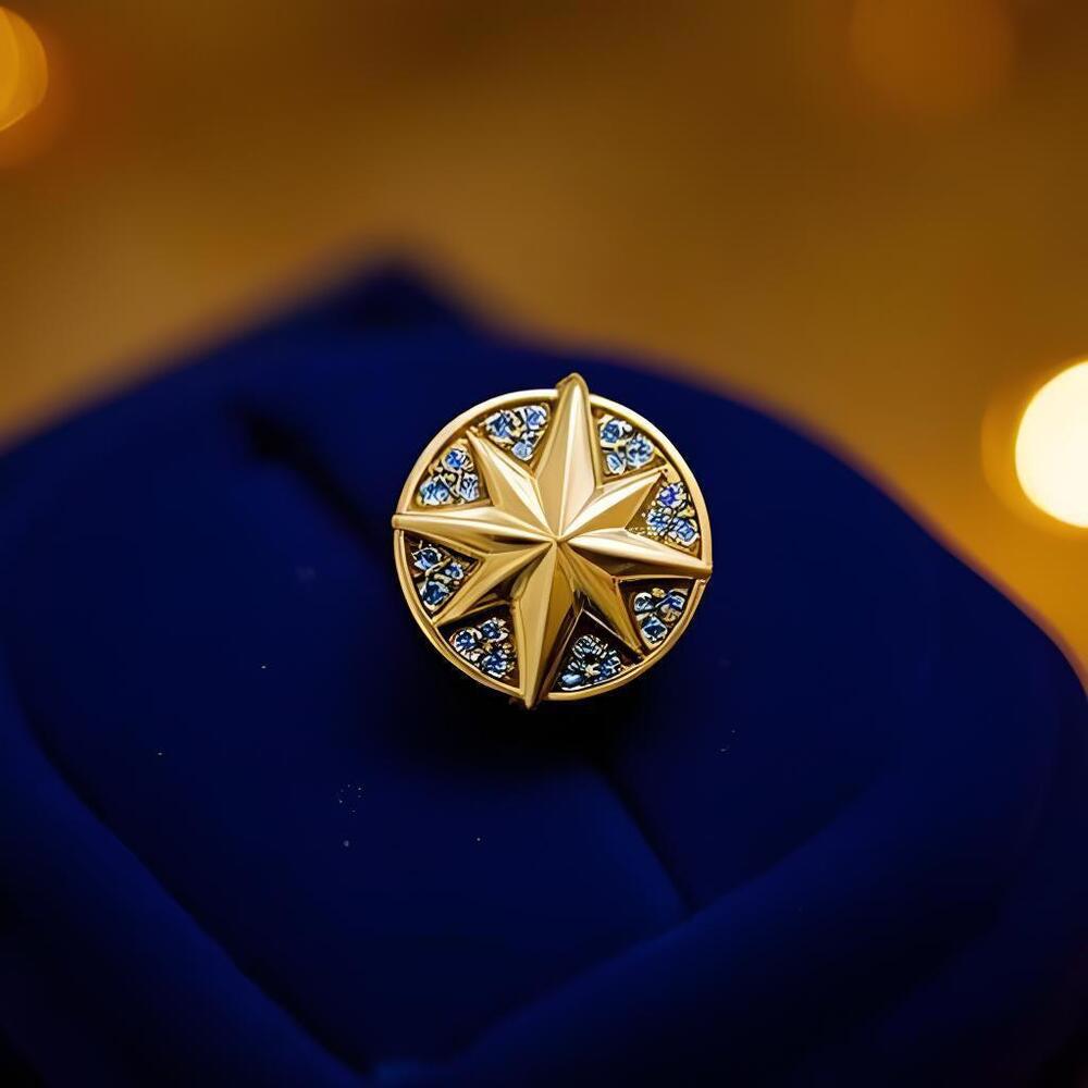 Pandora Style Marvel Captain Marvel Insignia Charm